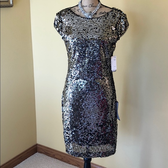 SLNY sequin dress - Picture 2 of 13